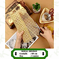 Klasik Delikli Doğal Bambu Hasır 60 Cm