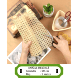 Klasik Delikli Doğal Bambu Hasır 60 Cm