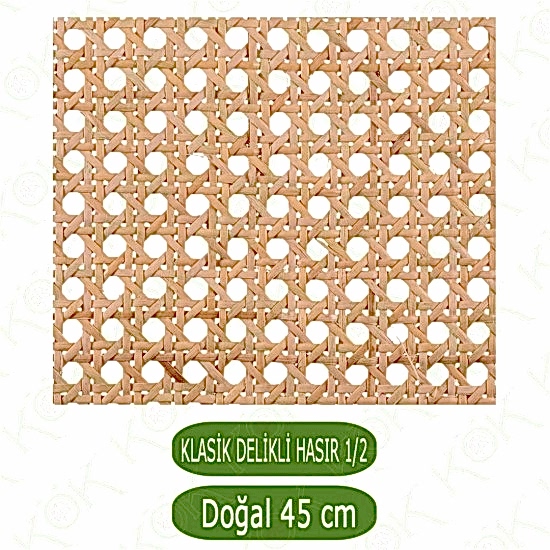 Klasik Delikli Doğal Bambu Hasır 45 Cm Klasik Delikli Doğal Bambu Hasır 45 Cm
