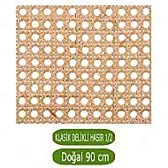 Klasik Delikli Doğal Bambu Hasır 90 Cm
