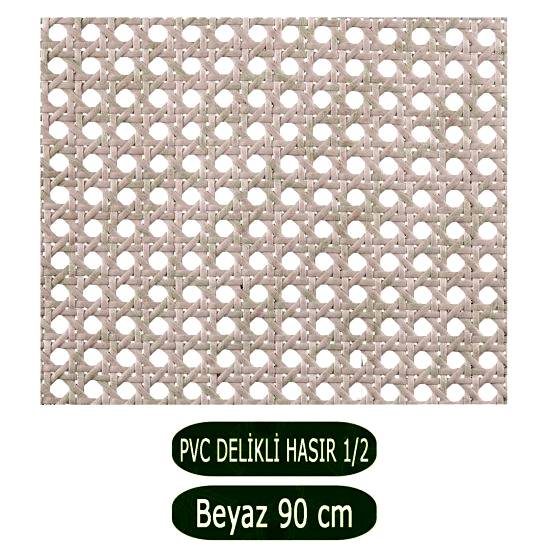 Pvc Delikli Hasır Beyaz 90 Cm