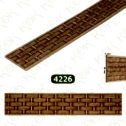 4226 Ayous İnce Hasır Desen İnce Aplik (4Mm)