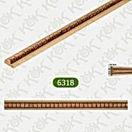 6318 Ayous Boncuk Desen Kavisli Çıta