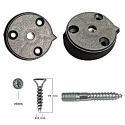 AÇILI KONİK AYAK APARAT SETİ (SİYAH)
