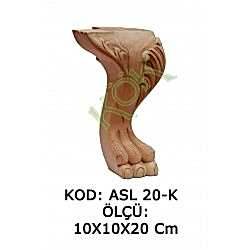 ASLK-20 ÖZEL OYMALI LÜKENS AYAK ASLAN AYAĞI MODELİ
