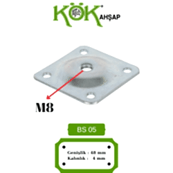 KARE 5*5 AYAK BAĞLANTI SACI