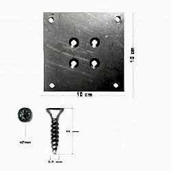 KARE 10*10 AYAK BAĞLANTI SACI