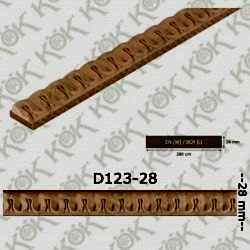 D 123 Mdf Üzeri Macun İşlemeli Çıta