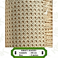 Klasik Delikli Kraft Örgü Hasır 60 Cm