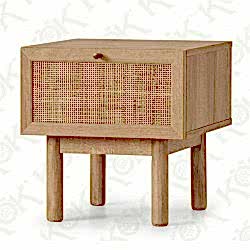 Doğal Kare Örgü Bambu Hasır 75 Cm