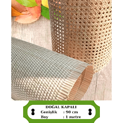 Oval Kapalı Örgü Hasır Esmer 3*3 Mm - 90 Cm