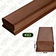 K02 Ahşap Merdiven Küpeştesi Kayın