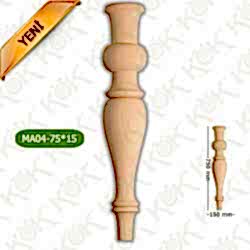 MA04-75-15 Ahşap Torna Masa Ayağı