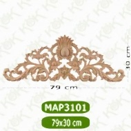 MAP-3101-79*30*1.5 Ahşap Oyma Aplik