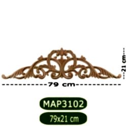 MAP-3102-79*21*1,4 Ahşap Oyma Aplik
