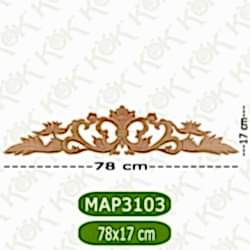 MAP-3103-78*17*1,2 Ahşap Oyma Aplik