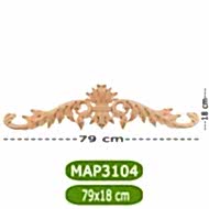 MAP-3104-79*18*1,4 Ahşap Oyma Aplik