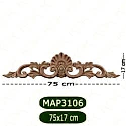 MAP-3106-75*17*1,4 Ahşap Oyma Aplik