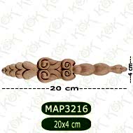 MAP-3216-20*4*1 Ahşap Oyma Aplik