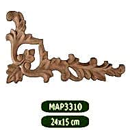 MAP-3310-24*15*1 Ahşap Oyma Aplik