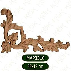 MAP-3310-35*19*1,2 Ahşap Oyma Aplik