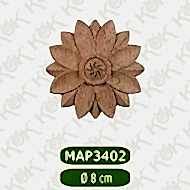 MAP-3402-8*8*1,2 Ahşap Oyma Aplik