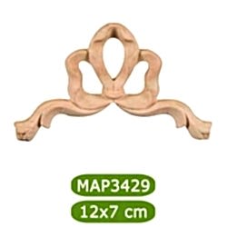 MAP-3429-12*7*0,8 Ahşap Oyma Aplik