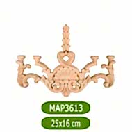 MAP-3613-25*16*1 Ahşap Oyma Aplik