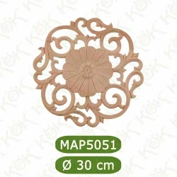 MAP-5051-30*30*1,4 Ahşap Tavan Göbeği MAP-5051-30*30*1,4 Ahşap Tavan Göbeği