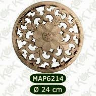 MAP-6214-24*24*1,2 Ahşap Oyma Aplik