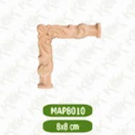MAP-8010-8*8*1 Ahşap Oyma Aplik