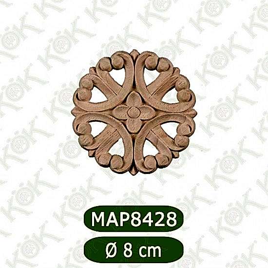 MAP8428-8*8*1 Ahşap Oyma Aplik
