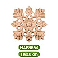 MAP8664-10*10*1 Ahşap Oyma Aplik