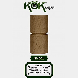 SMD01-10 Ahşap Şamdan