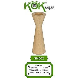 SMD02-20 Ahşap Şamdan SMD02-20 Ahşap Şamdan