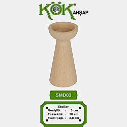 SMD03-10 Ahşap Şamdan SMD03-10 Ahşap Şamdan