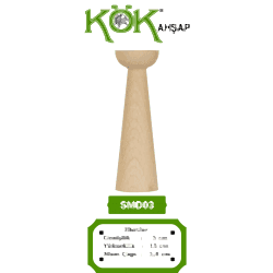 SMD03-15 Ahşap Şamdan