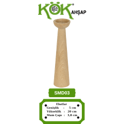 SMD03-20 Ahşap Şamdan SMD03-20 Ahşap Şamdan