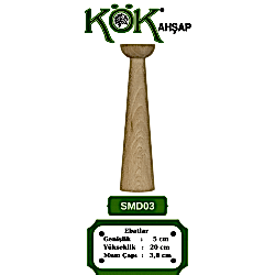 SMD03-20 Ahşap Şamdan