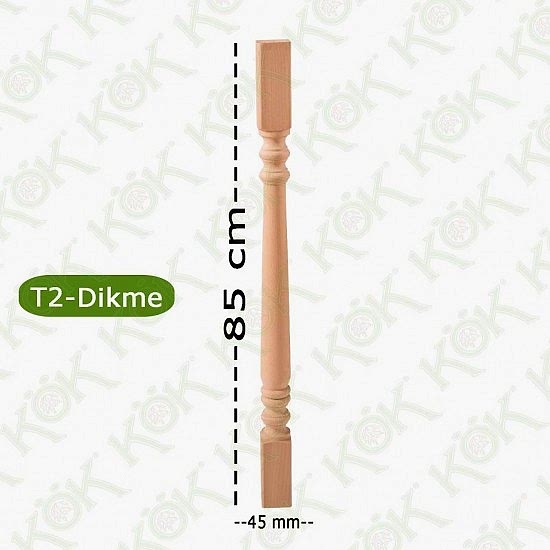 T2 Merdiven Dikmesi Şişe Modeli 4.5*4.5*85 Cm Kayın