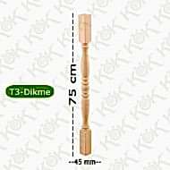 T3 Merdiven Dikmesi Trabzan Modeli 4.5*4.5*75 Cm Çam