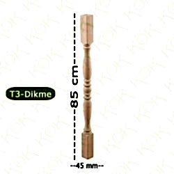 T3 Merdiven Dikmesi Trabzan Modeli 4.5*4.5*85 Cm Çam