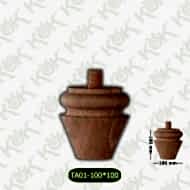 TA01-100-100 Ahşap Torna Koltuk Ayağı