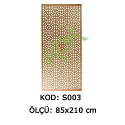 S003 MDF Seperatör Yıldız 210*85 Cm