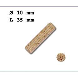 Ahşap Kesik Kavela 10*35 mm 250 Adet