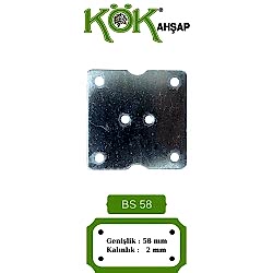 KARE 5,8*5,8 AYAK BAĞLANTI SACI