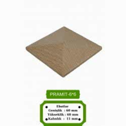 Pramit 6*6 Ahşap Kayın Pramit