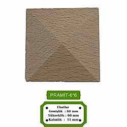 Pramit 6*6 Ahşap Kayın Pramit