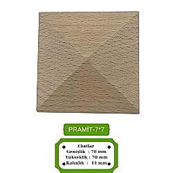 Pramit 7*7 Ahşap Kayın Pramit